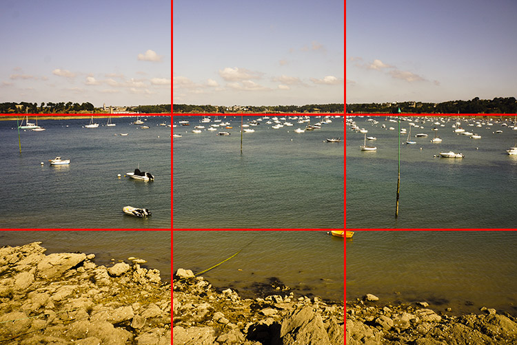 Photo de voyage : règle des tiers