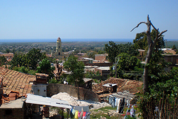 Vue depuis les hauteurs de Trinitad