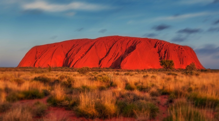 Vue sur le mont Uluru