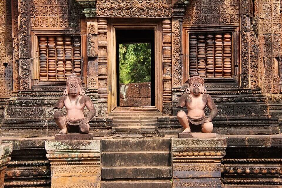 banteay srei temple grès rose au cambdoge