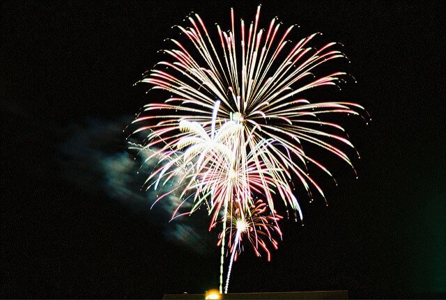 feu d'artifice du nouvel an a rome