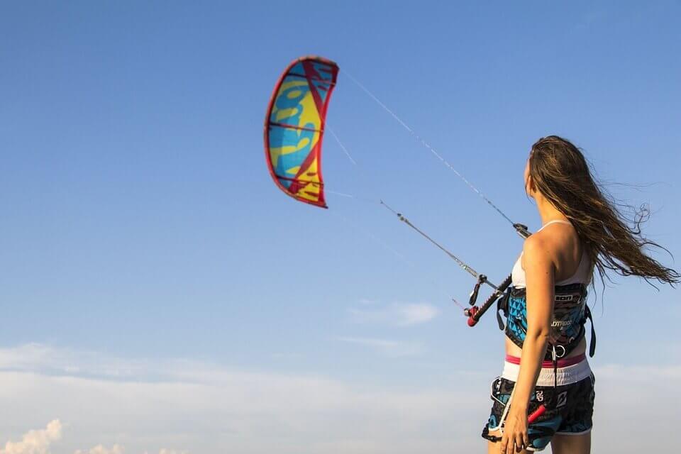 kitesurf à tenerife femme