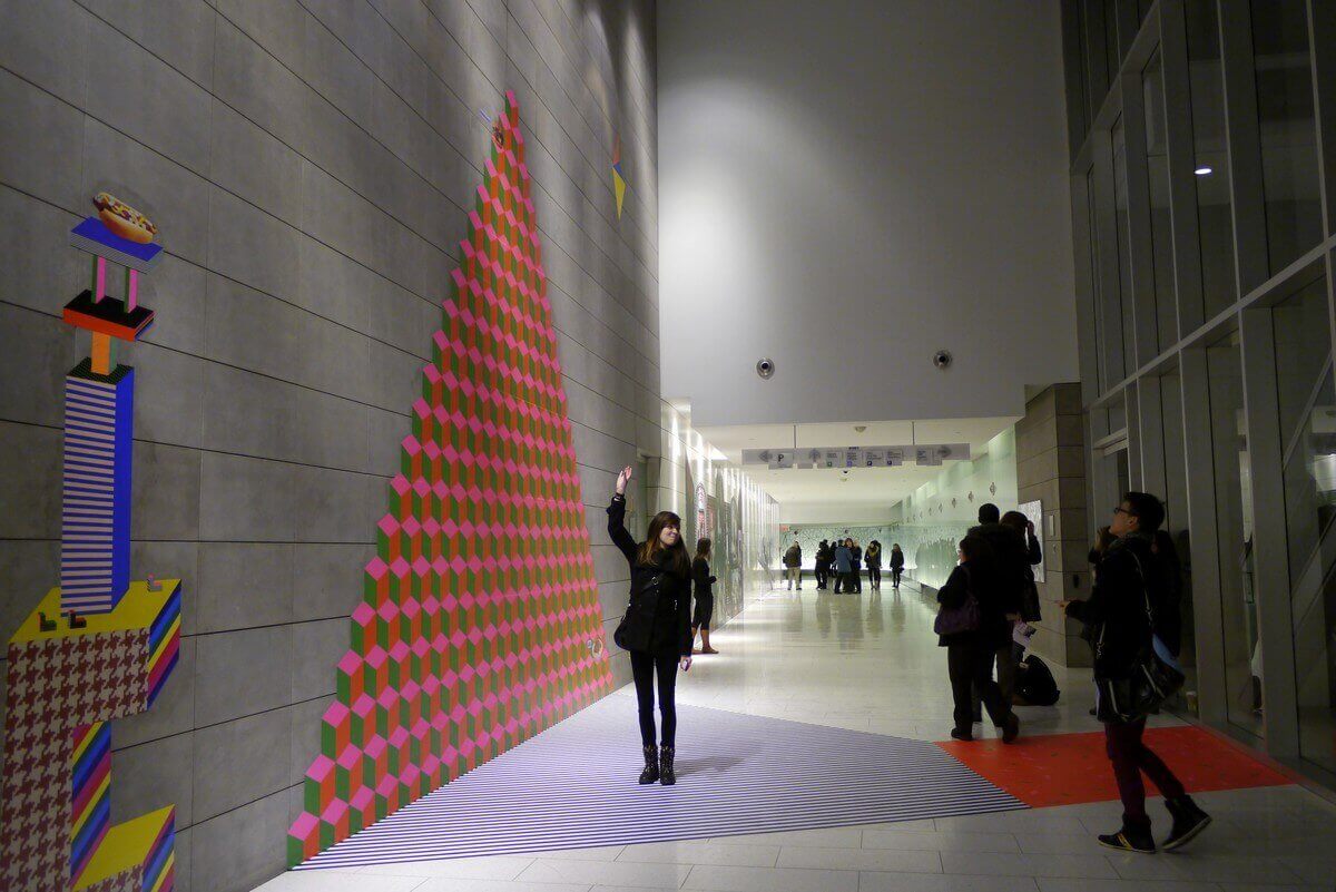 réseau piétonnier souterrain a montreal en hiver