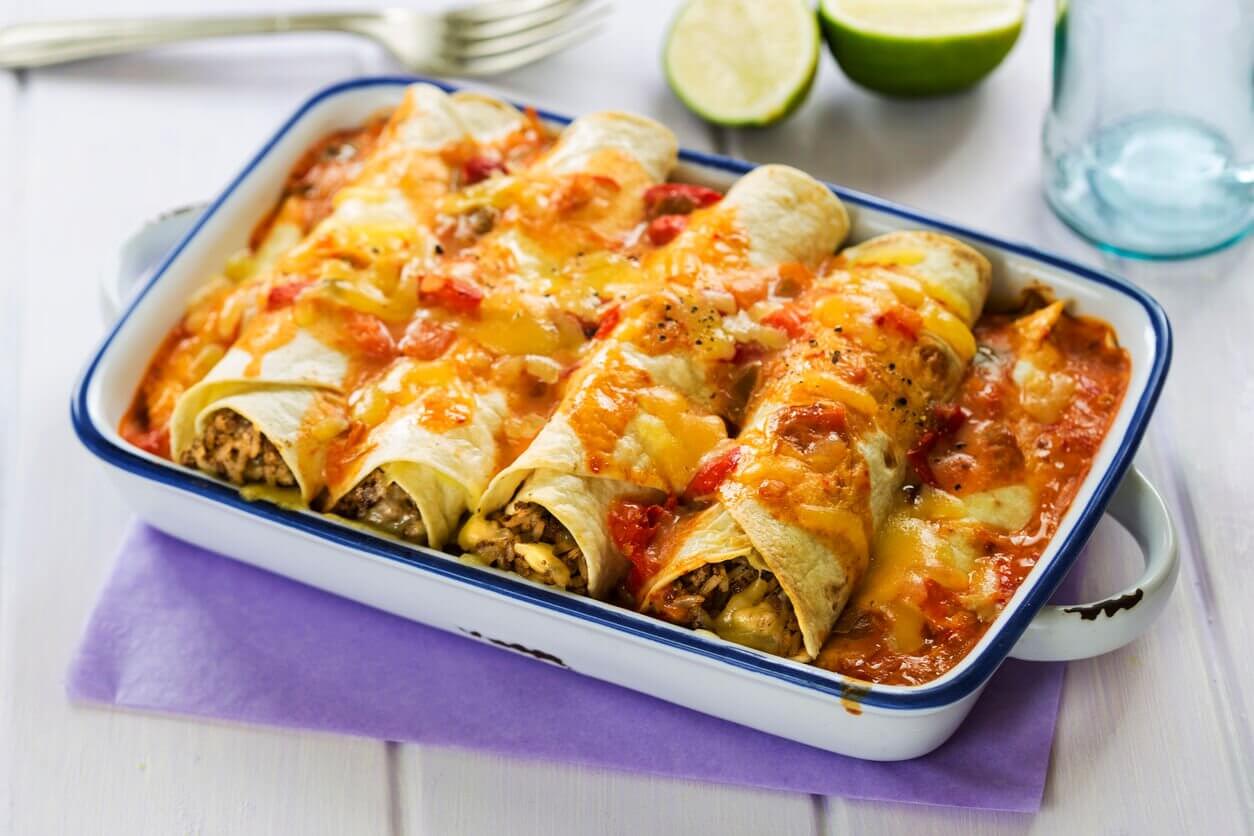 Découvrez la nourriture mexicaine, un régal ! 4 Enchiladas - Découvrez la nourriture mexicaine, un régal !