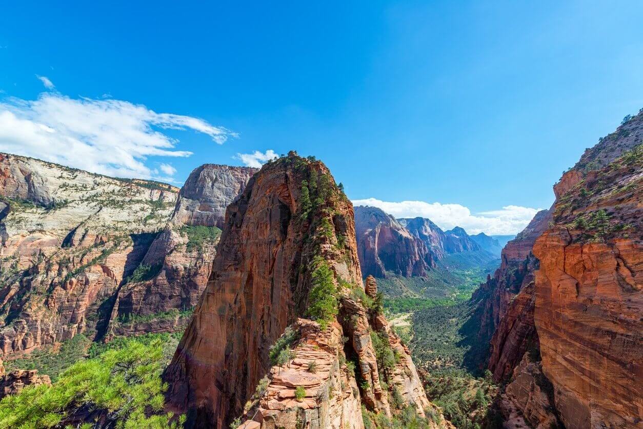 angels landing dans le parc national de zion