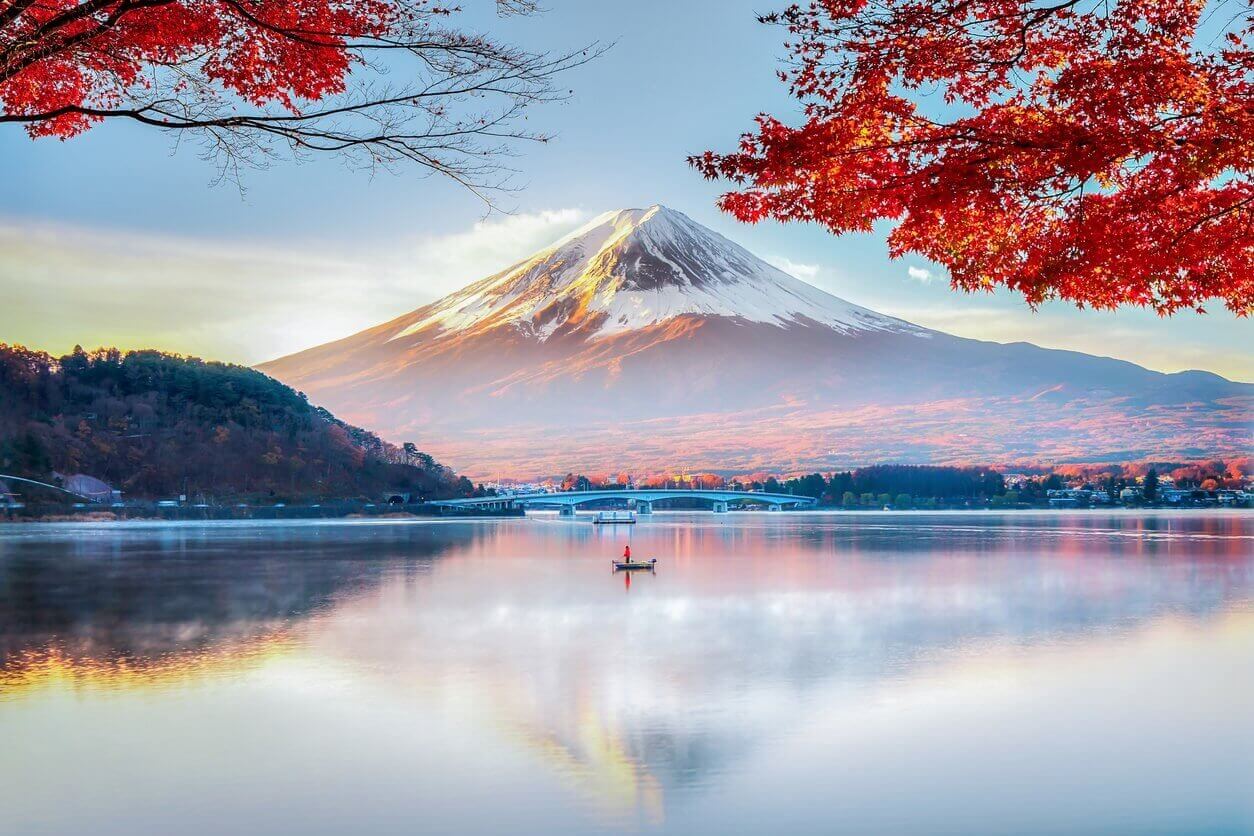 mont fuji automne