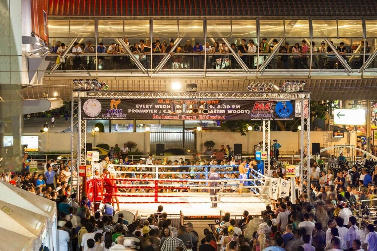 Muay Thai boxe, MBK, Bangkok, Thaïlande