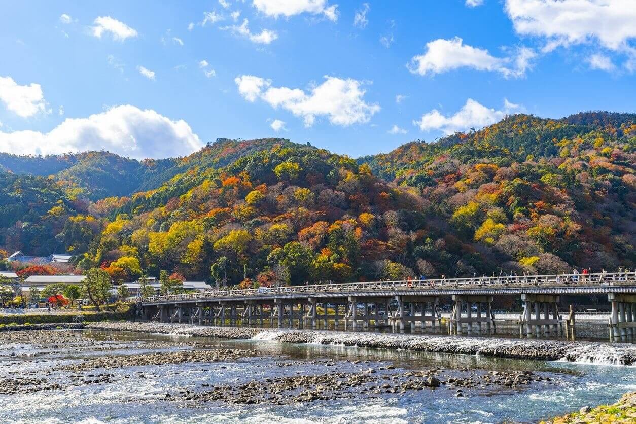 Les 15 plus beaux paysages du Japon 14 pont de togetsukyo kyoto