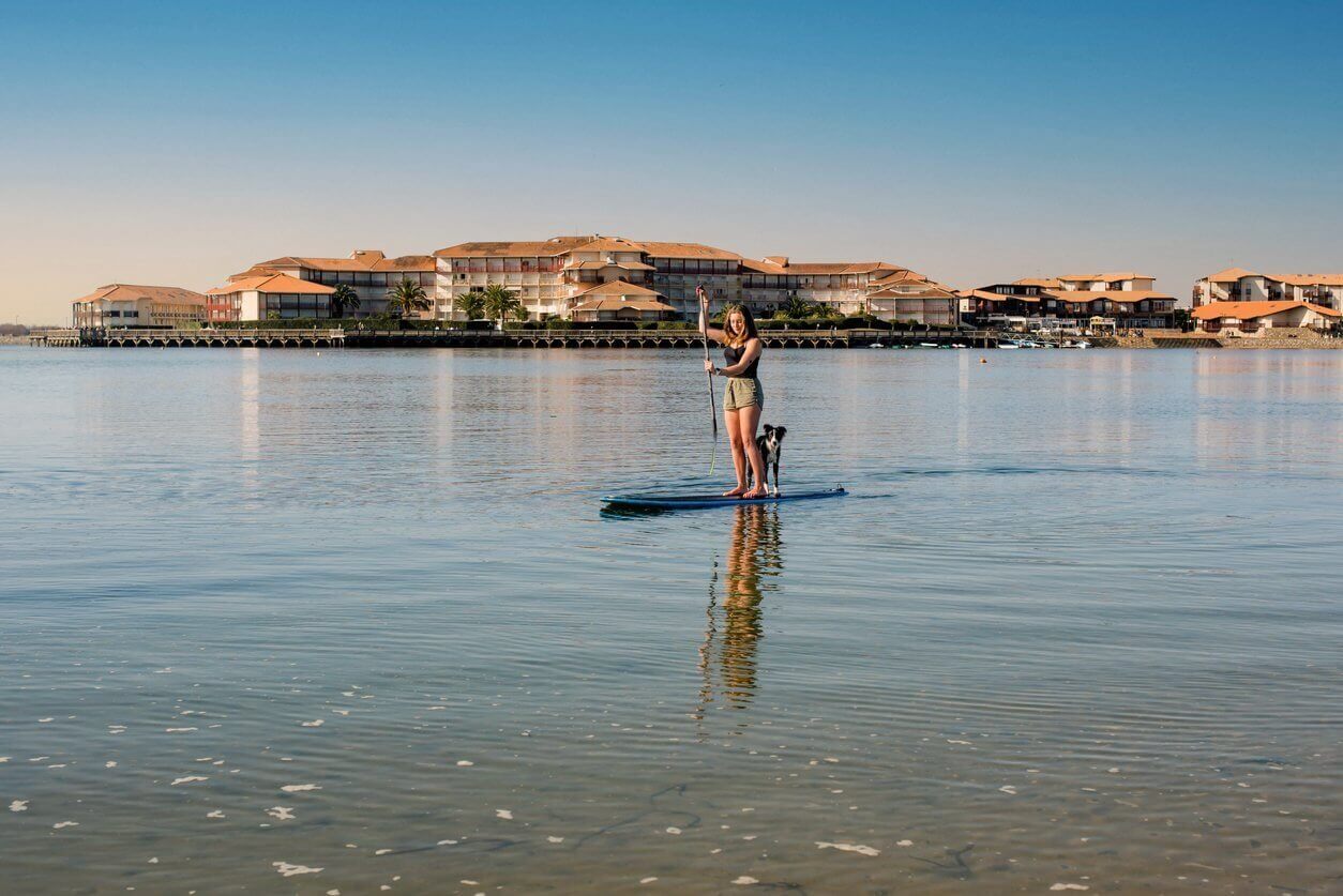 lac du vieux boucau et soustons dans le sud ouest de la france