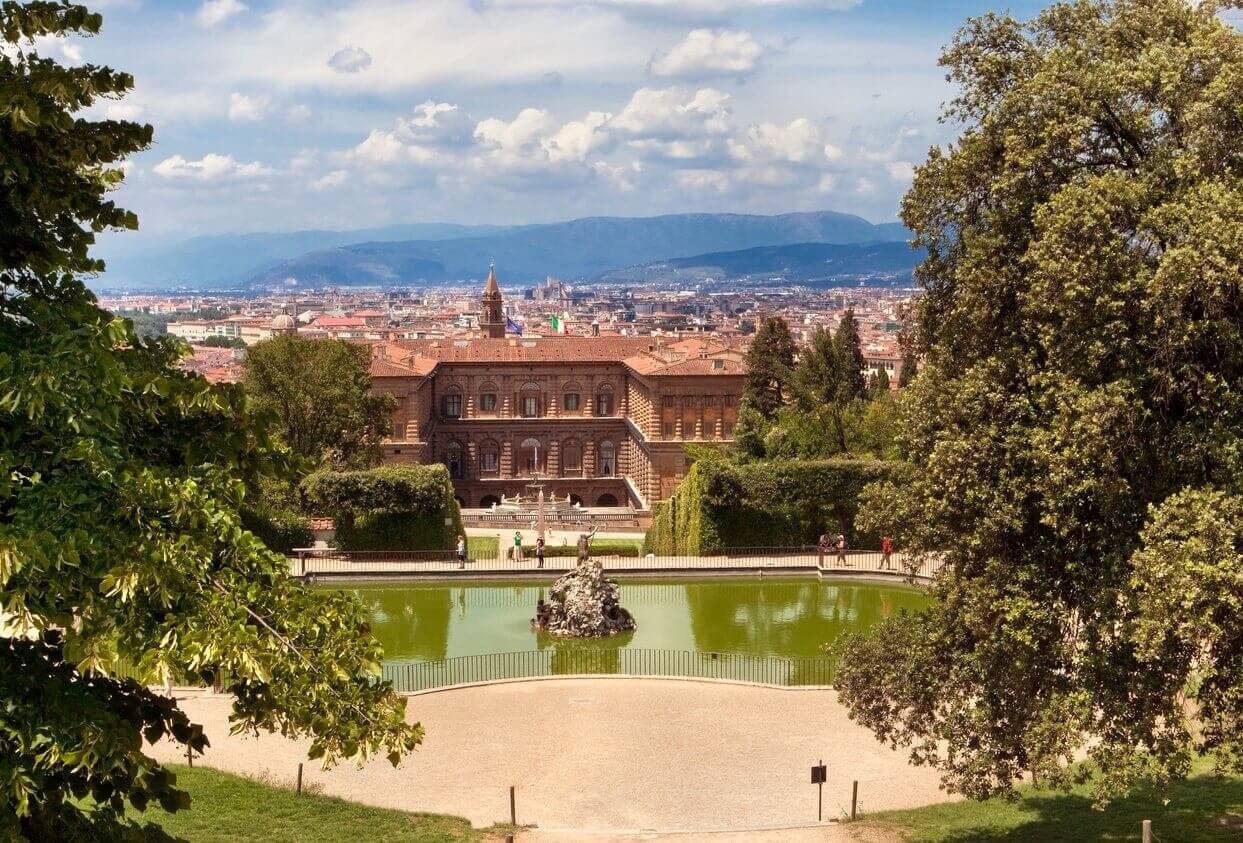 les jardins de boboli et le palais pitti florence