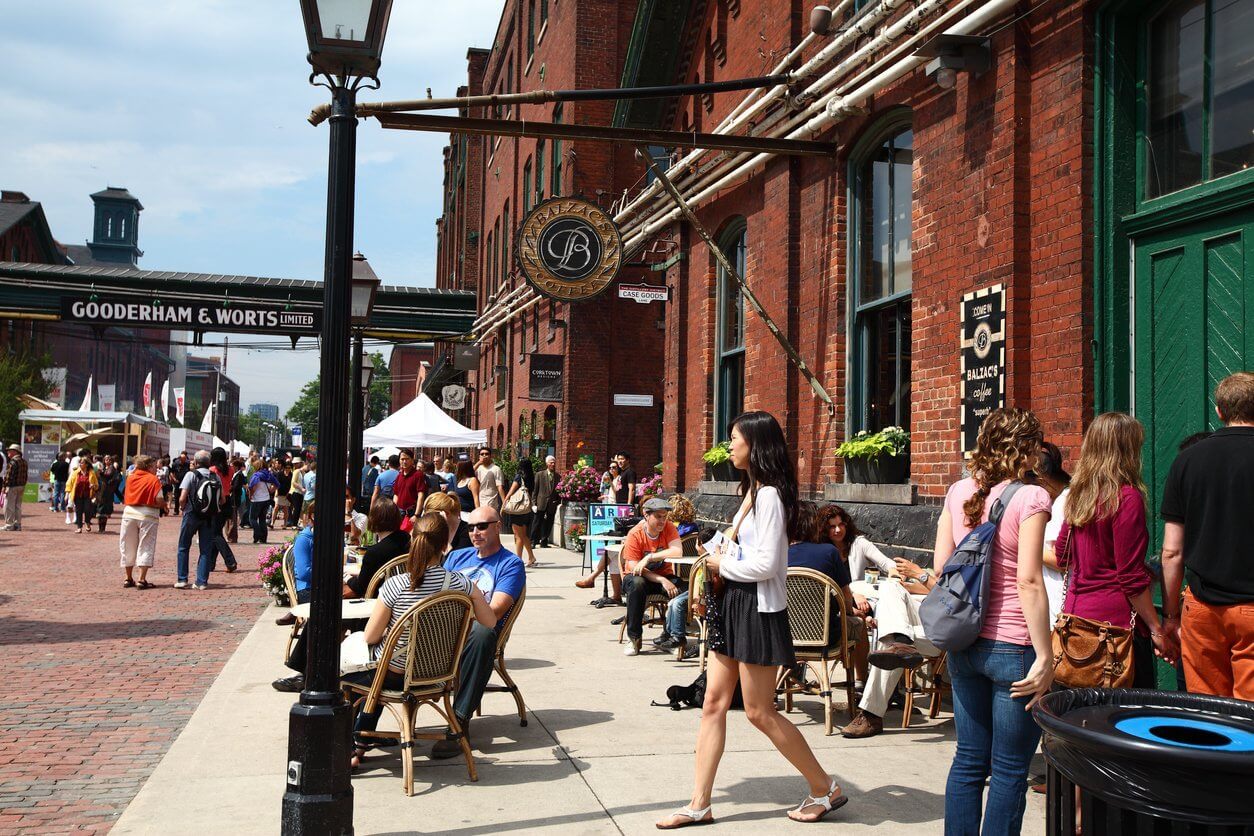 quartier Distillery District de Toronto