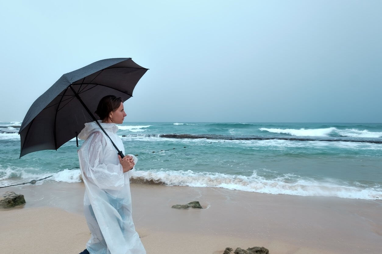 sri lanka plage pluie mousson