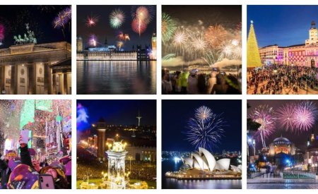 nouvel an dans le monde villes