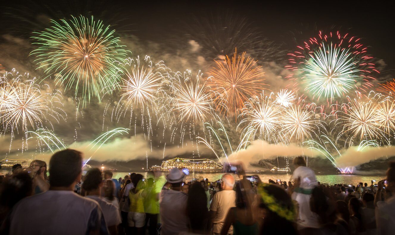 Les meilleures villes où célébrer le nouvel an dans le monde 15 Nouvel an feu d'artifice au Copacabana