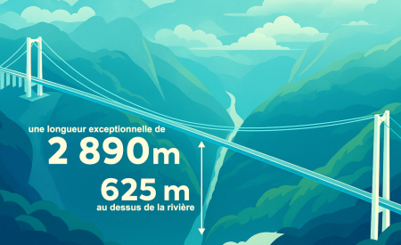 Huajiang Grand Canyon Bridge illustration