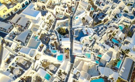 santorin vue du ciel