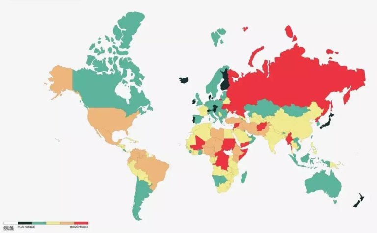 les pays les plus surs du monde la france a la 74e place