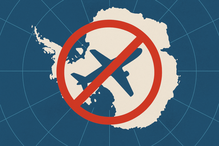 Pourquoi les avions évitent l'Antarctique