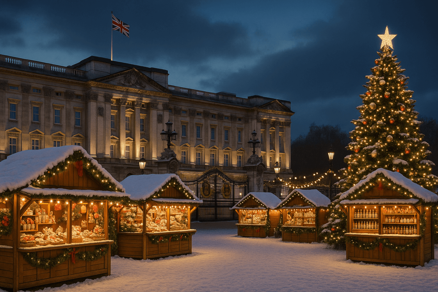 Deepfake marché de Noël Buckingham