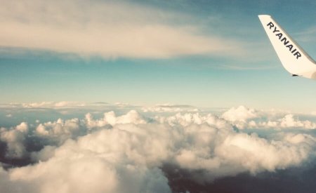 plane s tail near clouds